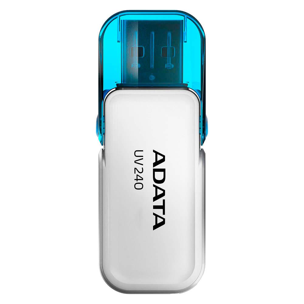 Electronice - MEMORIE USB 2.0 ADATA 32 GB, cu capac, carcasa plastic, alb, Cod Produs: AUV240-32G-RWH