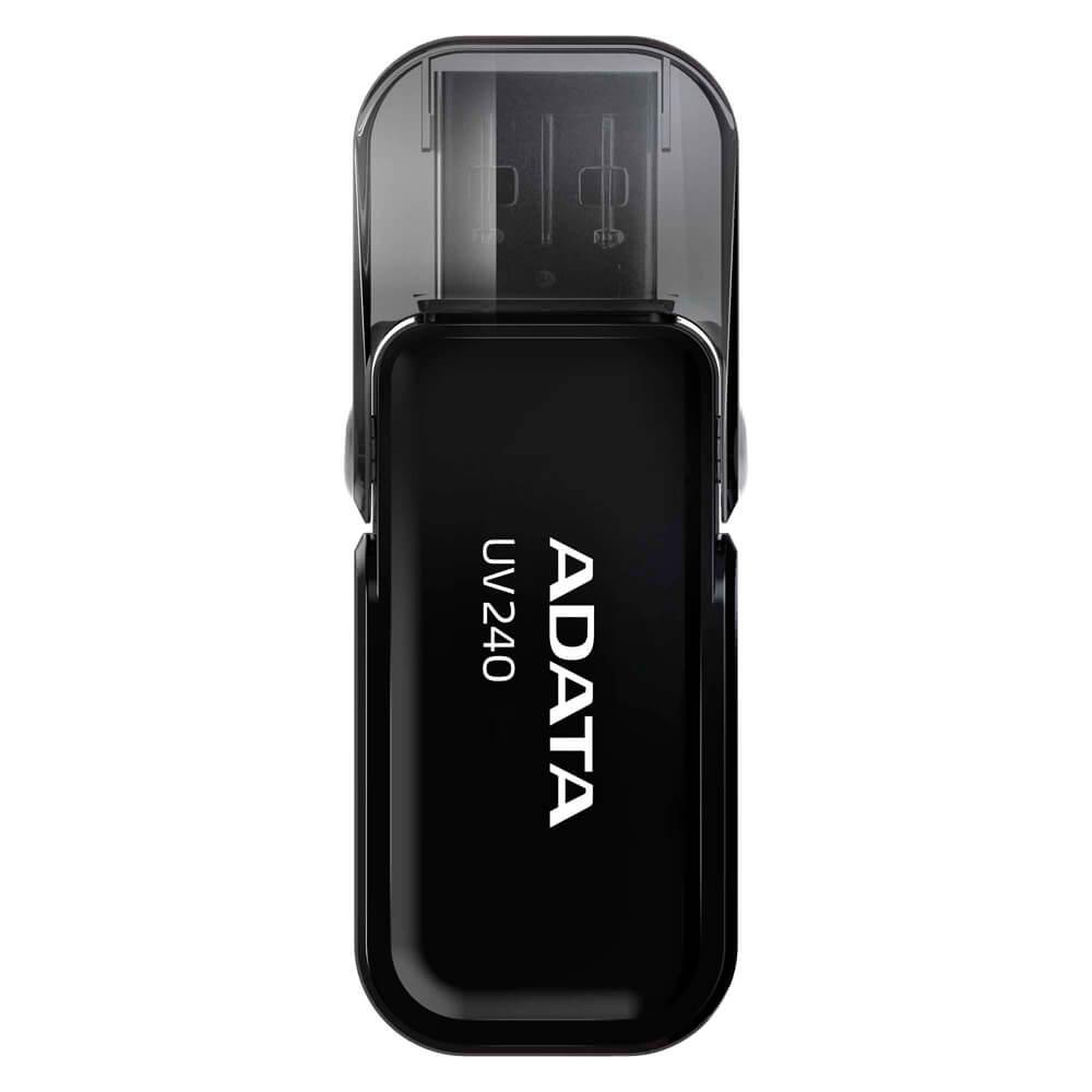MEMORIE USB 2.0 ADATA 64 GB, cu capac, carcasa plastic, negru, Cod Produs: AUV240-64G-RBK [1]
