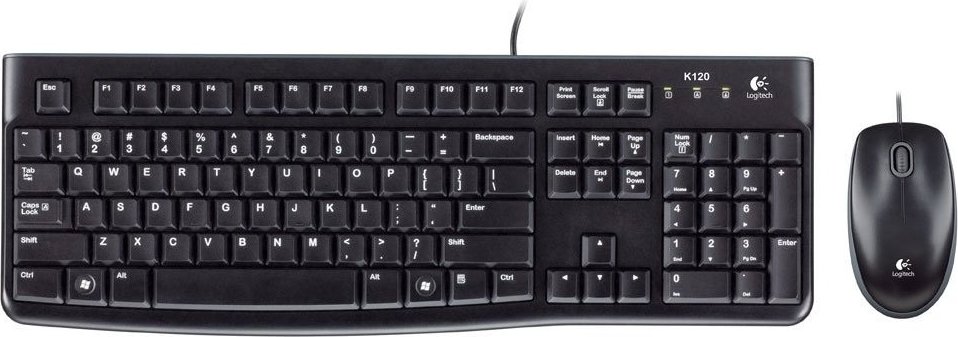 Tastaturi - KIT wired LOGITECH USB, tastatura + mouse optic 1000dpi, 3 butoane Cod Produs: 920-002563
