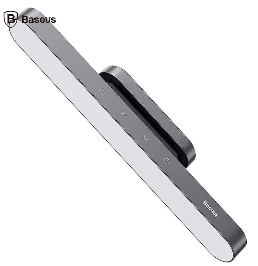 Lampi LED - LAMPA BIROU LED Baseus Magnetic Stepless, 100 lumeni,4.5W,3 trepte intensitate luminoasa,4 butoane tactile,magnetic, ABS, alimentare: cablu inclus, gri Cod Produs: DGXC-C0G