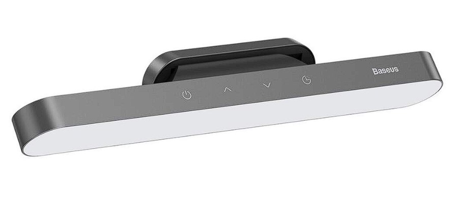 LAMPA BIROU LED Baseus Magnetic Stepless, 100 lumeni,4.5W,3 trepte intensitate luminoasa,4 butoane tactile,magnetic, ABS, alimentare: cablu inclus, gri Cod Produs: DGXC-C0G [3]