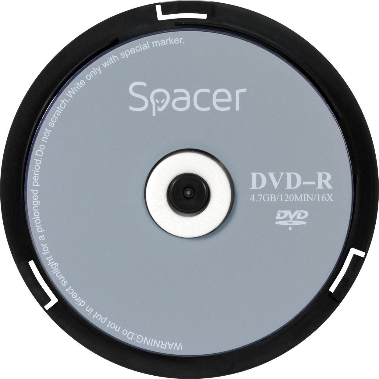 DVD-R SPACER  4.7GB, 120min, viteza 16x,  10 buc, spindle, Cod Produs: DVDR10 [2]