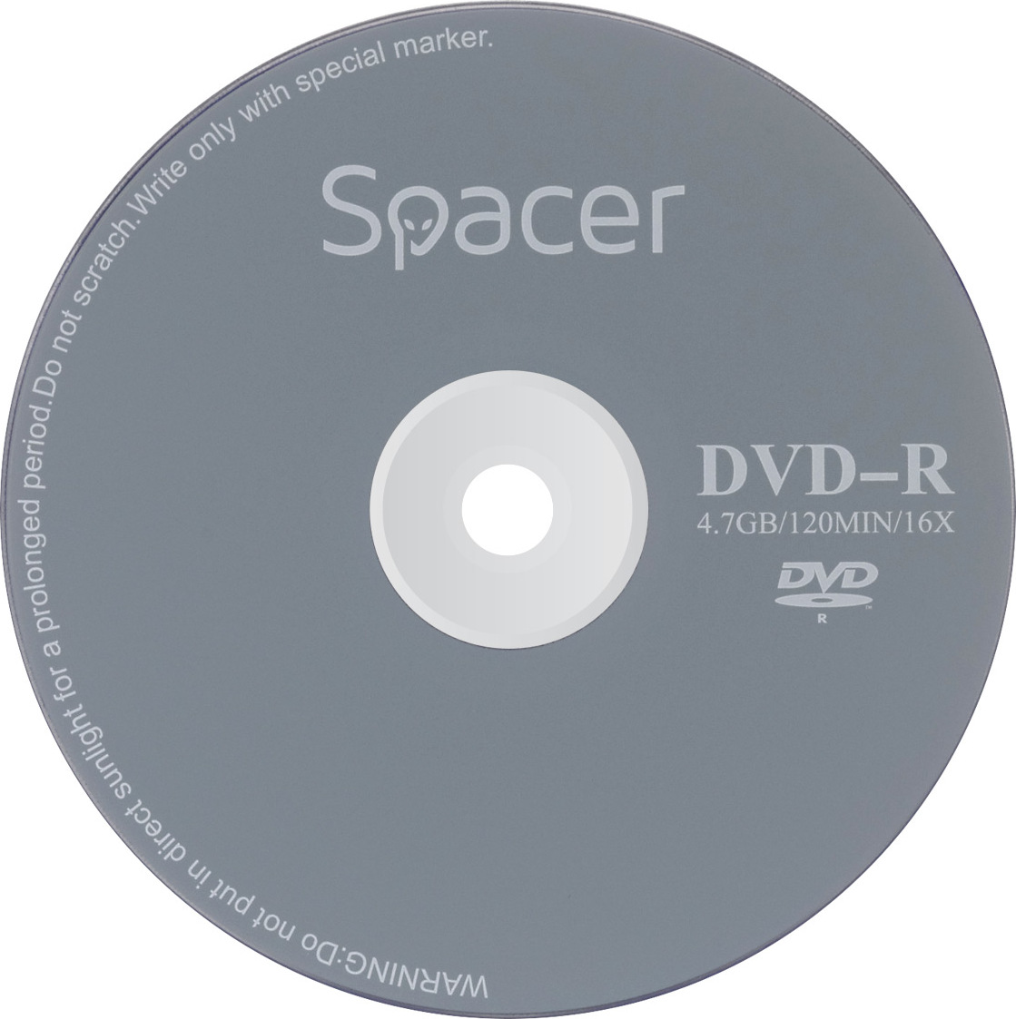 DVD-R SPACER  4.7GB, 120min, viteza 16x,  10 buc, spindle, Cod Produs: DVDR10 [3]