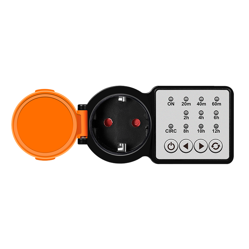 Electronice - PRELUNGITOR LOGILINK, Schuko x 1, 230 V/16 A, 50 Hz, max. 3500 W, timer, 4 butoane operare, IP44, negru-portocaliu, Cod Produs: ET0015