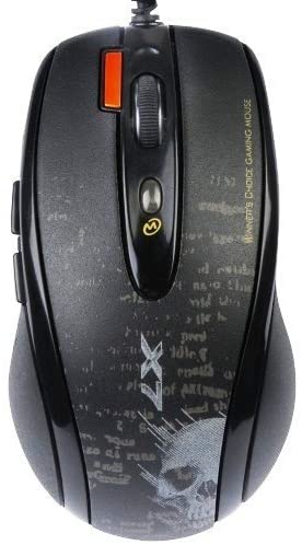 Electronice - MOUSE A4tech, gaming, cu fir, USB, optic, 3000 dpi, butoane/scroll 4/1, buton selectare viteza, negru, Cod Produs: F5-BK