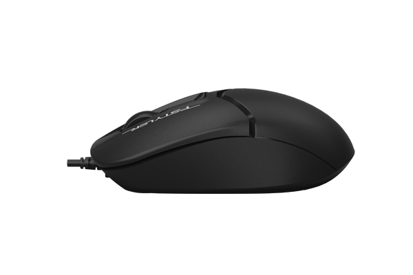 MOUSE A4tech, PC sau NB, cu fir, USB, optic, 1600 dpi, butoane/scroll 3/1, , negru, Cod Produs: FM12 Black [3]