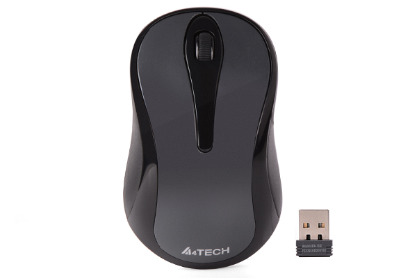 Electronice - MOUSE A4tech, PC sau NB, wireless, 2.4GHz, optic, 1000 dpi, butoane/scroll 3/1, , gri, Cod Produs: G3-280A-GG