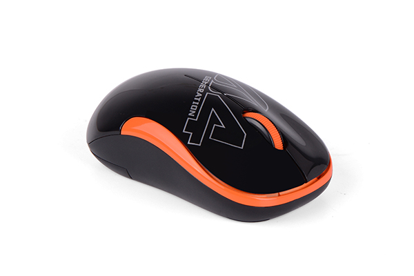 MOUSE A4tech, PC sau NB, wireless, 2.4GHz, optic, 1000 dpi, butoane/scroll 3/1, , negru / portocaliu, 45507104 Cod Produs: G3-300N-BO [3]
