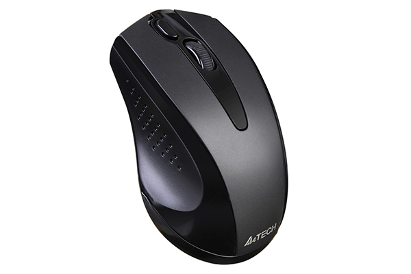MOUSE A4tech, PC sau NB, wireless, 2.4GHz, optic, 1000 dpi, butoane/scroll 3/1, silent click, negru, Cod Produs: G9-500FS-BK [1]