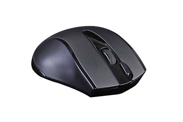 MOUSE A4tech, PC sau NB, wireless, 2.4GHz, optic, 1000 dpi, butoane/scroll 3/1, silent click, negru, Cod Produs: G9-500FS-BK [2]