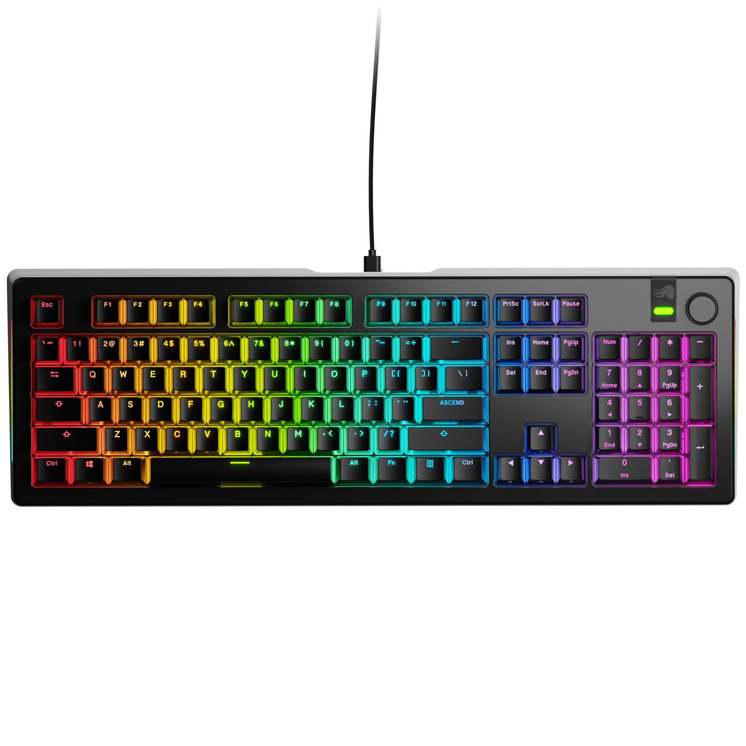 Electronice - Glorious Tastatura mecanica GMMK 3 PRO 100% Prebuilt, USB-C, Fox Switches, US layout, 104 taste, Negru Cod Produs: GLO-KB-GMMK3-PRO-100-PB-FOX-W-BLK-US