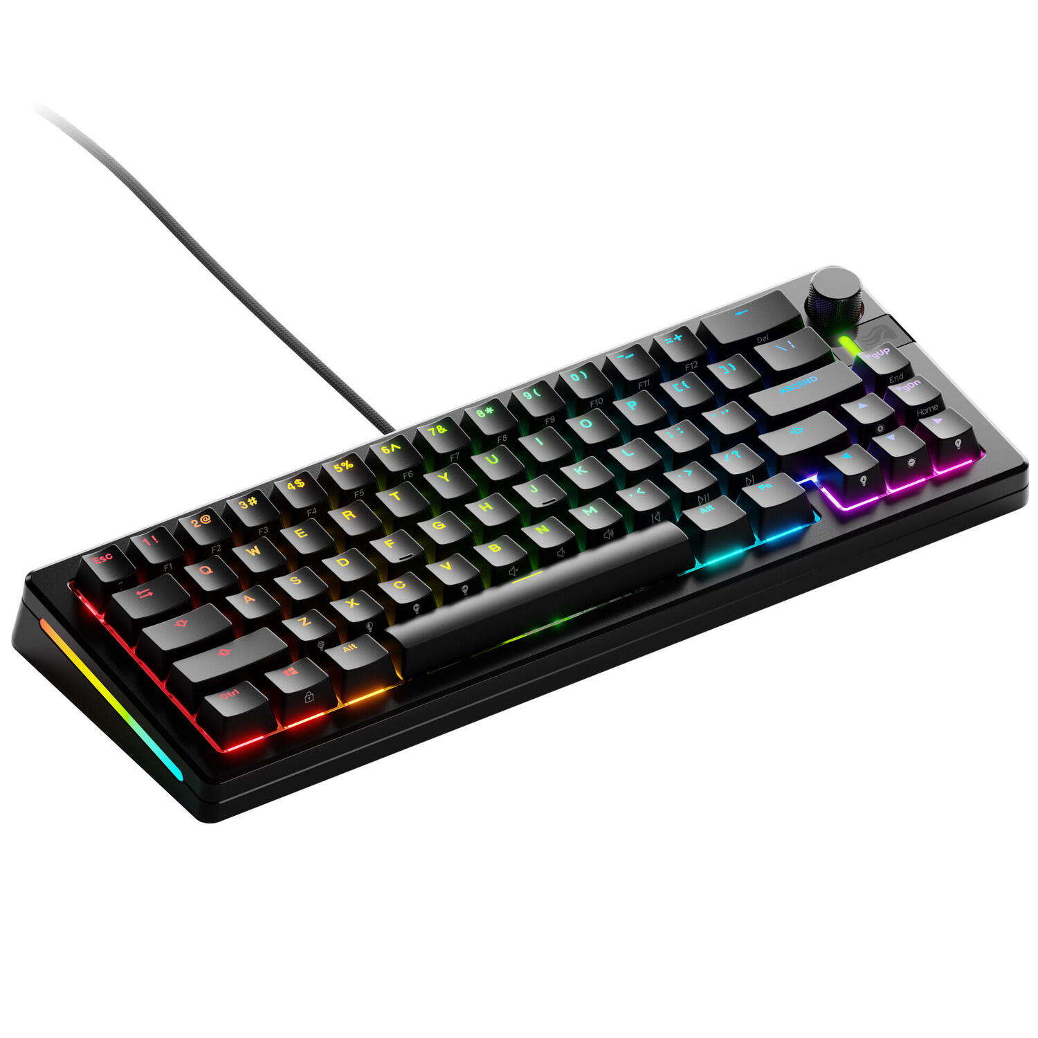 Glorious Tastatura mecanica GMMK 3 PRO 65% Prebuilt, USB-C, Fox Switches, US layout, 66 taste, Negru Cod Produs: GLO-KB-GMMK3-PRO-65-PB-FOX-W-BLK-US [1]