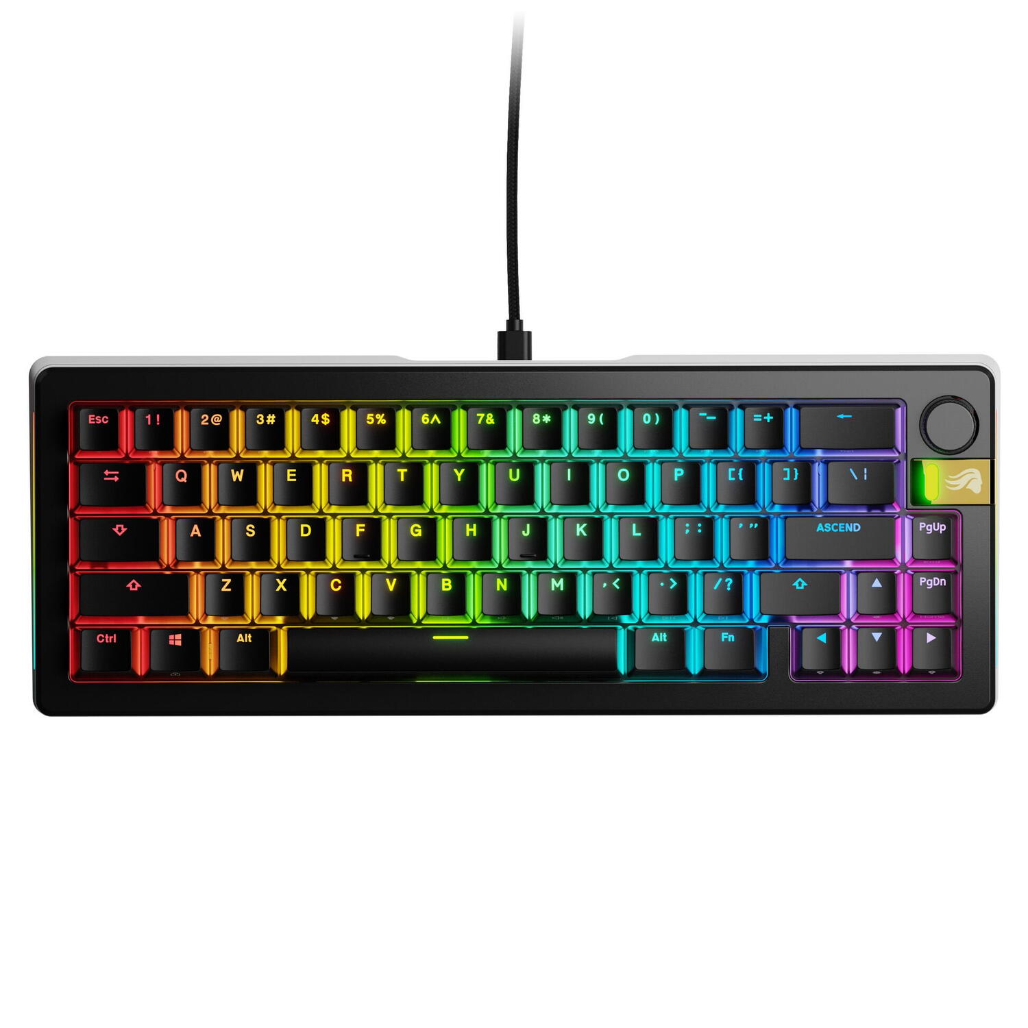 Electronice - Glorious Tastatura mecanica GMMK 3 PRO HE 65% Prebuilt, USB-C, Fox HE Switches, US layout, 66 taste, Negru Cod Produs: GLO-KB-GMMK3-PRO-65-PB-HE-W-BLK-US