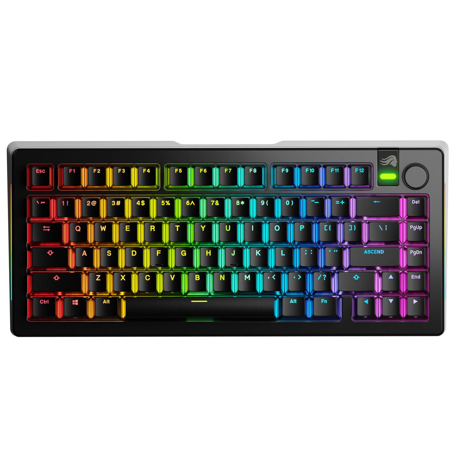 Electronice - Glorious Tastatura mecanica GMMK 3 PRO 75% Prebuilt Wireless , USB-C, Fox Switches, US layout, 81 taste, Negru Cod Produs: GLO-KB-GMMK3-PRO-75-PB-FOX-WL-BLK-US