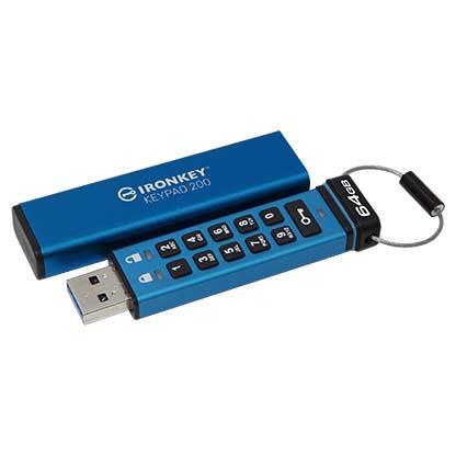 Electronice - 64GB IronKey Keypad 200, FIPS 140-3 Lvl 3 (Pending) AES-256 Encrypted, Cod Produs: IKKP200/64GB