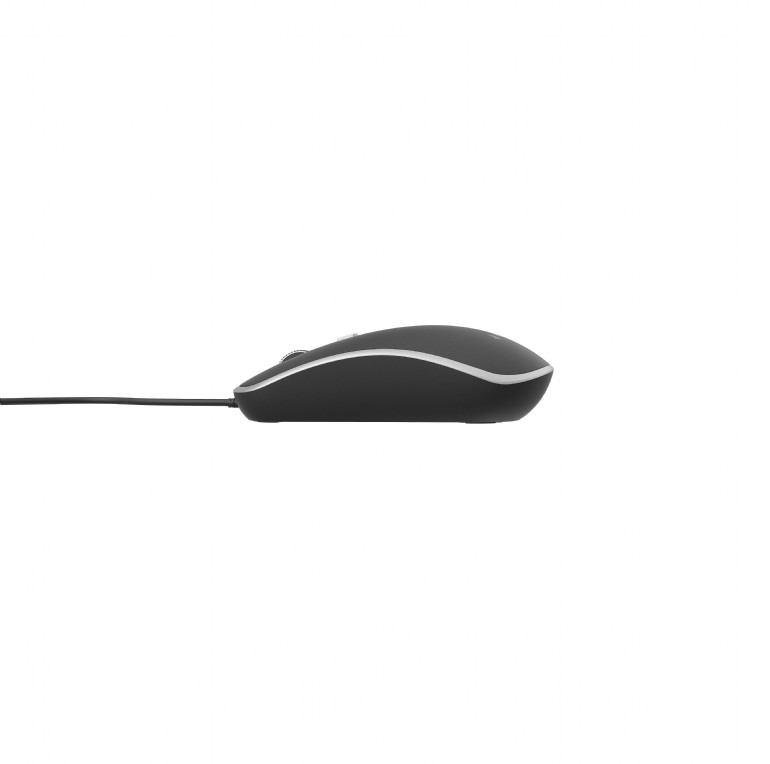 MOUSE GEMBIRD, PC sau NB, cu fir, USB, optic, 1200 dpi, butoane/scroll 4/1, cablu 1.35m, negru-argintiu, Cod Produs: MUS-4B-06-BS [1]