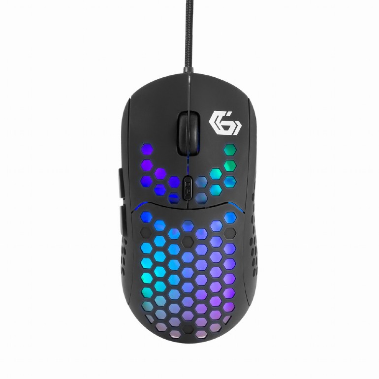 Electronice - MOUSE GEMBIRD, gaming, cu fir, USB, optic, 7200 dpi, butoane/scroll 6/1, iluminare, cablu 1.8m, negru, Cod Produs: MUSG-RAGNAR-RX400