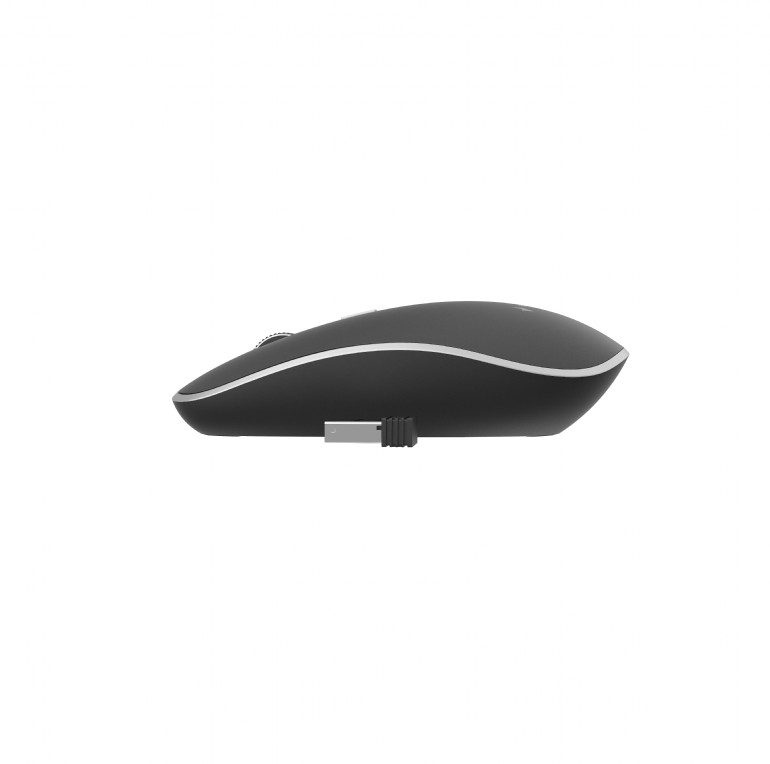 MOUSE GEMBIRD, PC sau NB, wireless, 2.4GHz, optic, 1600 dpi, butoane/scroll 4/1, silent, negru, Cod Produs: MUSW-4BS-01 [2]