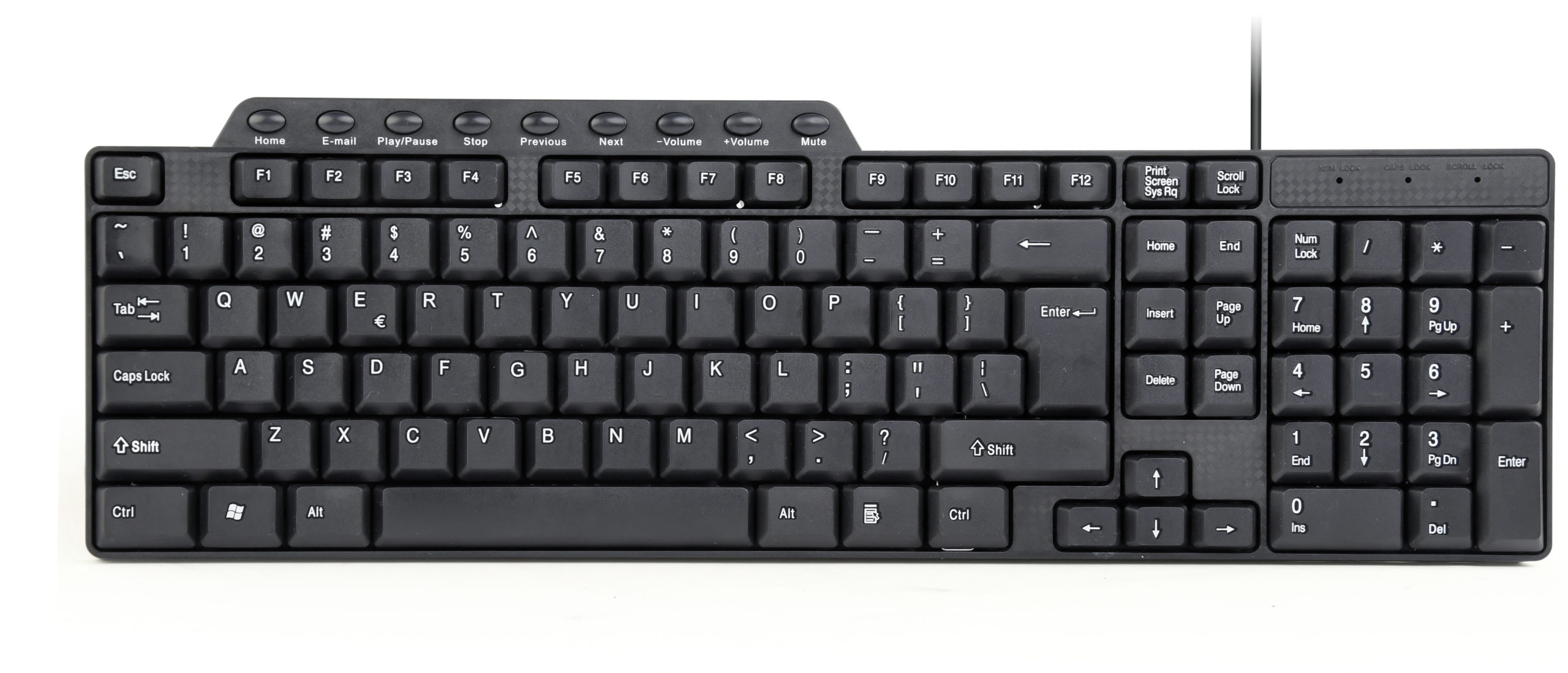 Tastaturi - TASTATURA GEMBIRD USB, multimedia 102 taste + 9 taste multimedia, black Cod Produs: KB-UM-104