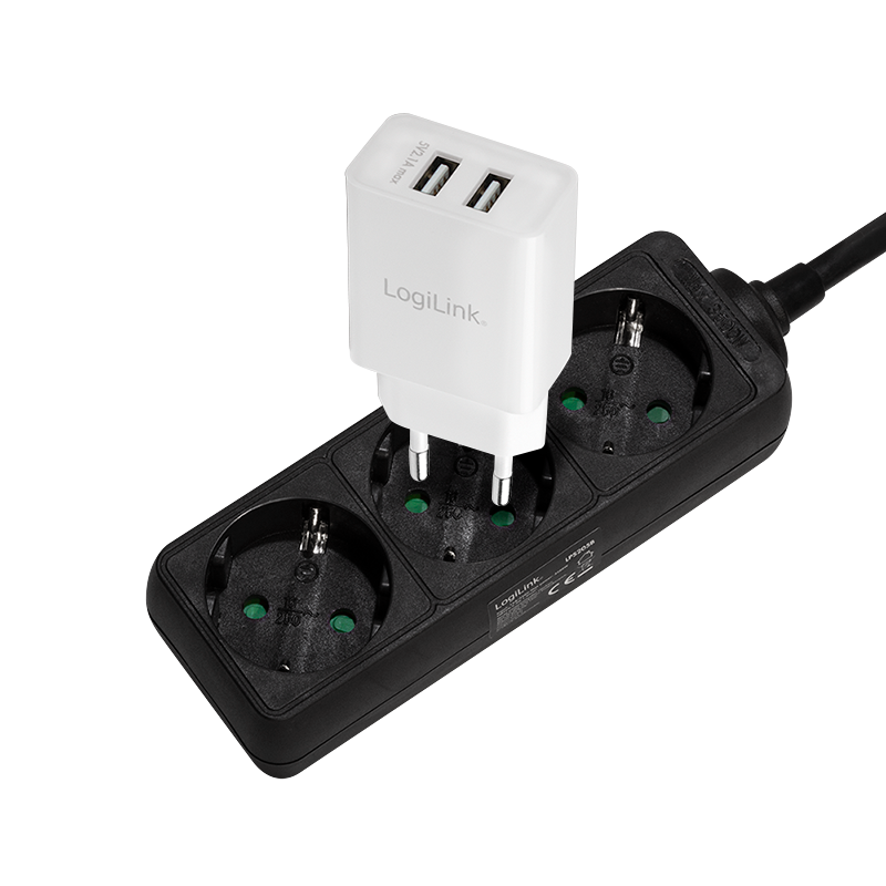 Electronice - PRELUNGITOR LOGILINK, Schuko x 3, cablu 3G 1.5mm2, 230 V/16 A, 50 Hz, max. 3500 W, IP20, 1.5m, negru, Cod Produs: LPS205B