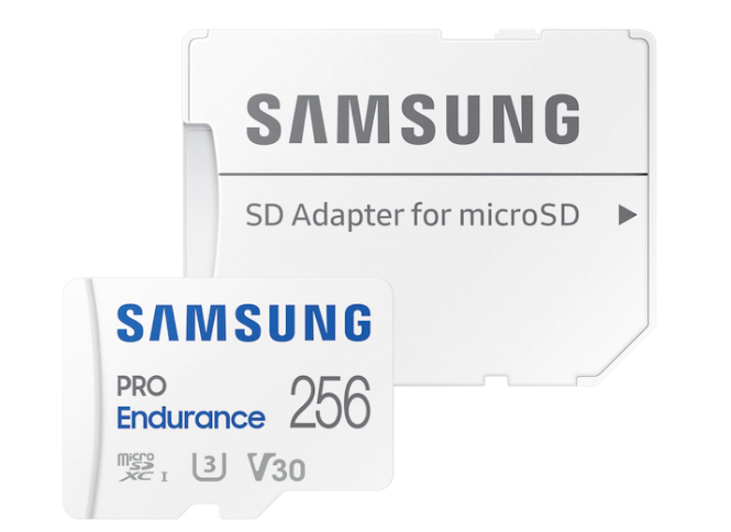 Electronice - SAMSUNG PRO Endurance microSD Class10 256GB incl adapter R100/W30 up to 140160 hours, Cod Produs: MB-MJ256KA/EU