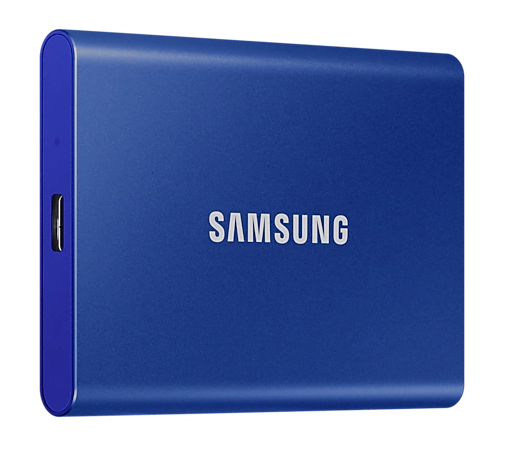 SSD. extern SAMSUNG T7, 2TB, USB 3.2 gen 1, R/W: 1050/1000 MB/s, albastru, Cod Produs: MU-PC2T0H/WW [1]