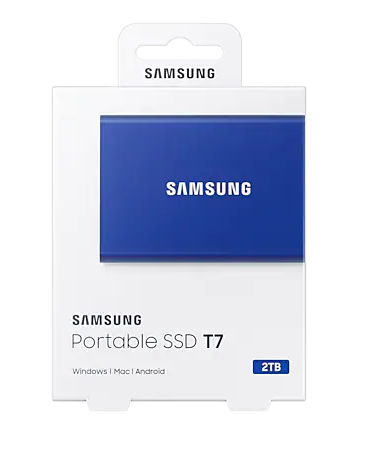 SSD. extern SAMSUNG T7, 2TB, USB 3.2 gen 1, R/W: 1050/1000 MB/s, albastru, Cod Produs: MU-PC2T0H/WW [5]