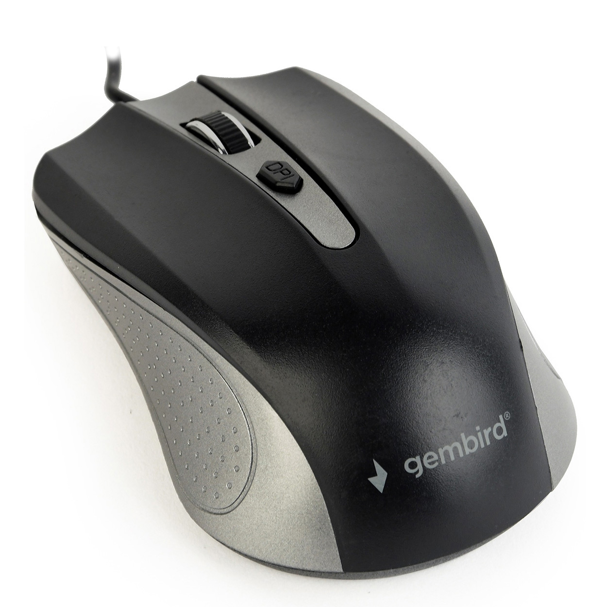 Periferice - MOUSE GEMBIRD, PC sau NB, cu fir, USB, optic, 1200 dpi, butoane/scroll 4/1, , negru / gri, Cod Produs: MUS-4B-01-GB