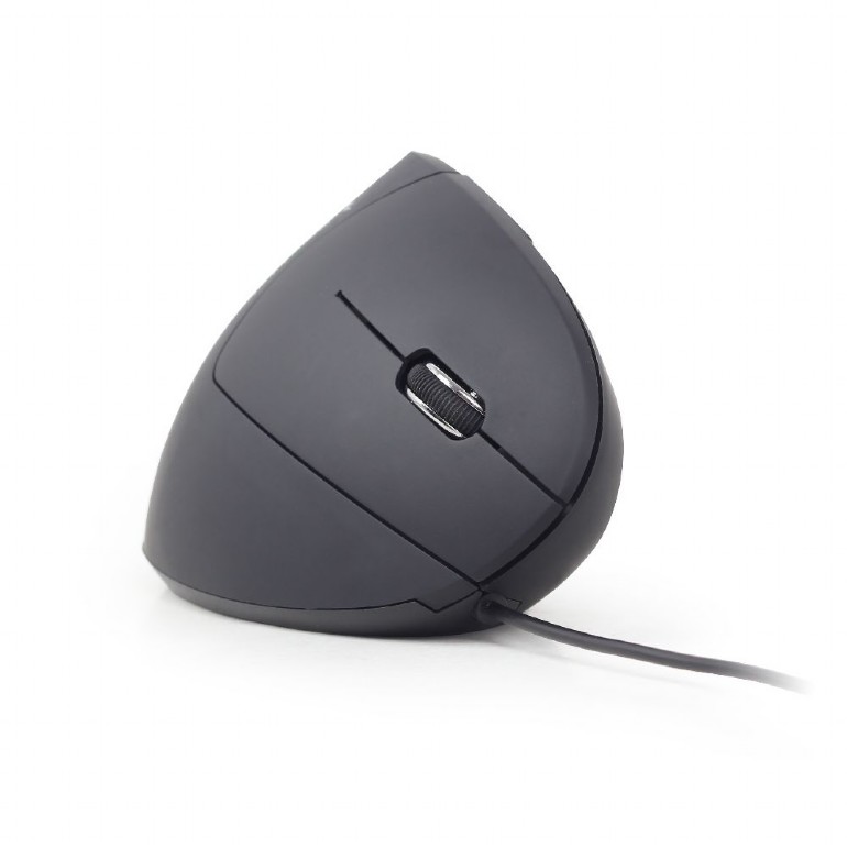 MOUSE GEMBIRD, PC sau NB, cu fir, USB, optic, 3200 dpi, butoane/scroll 6/1, ergonomic, negru, Cod Produs: MUS-ERGO-01 [1]