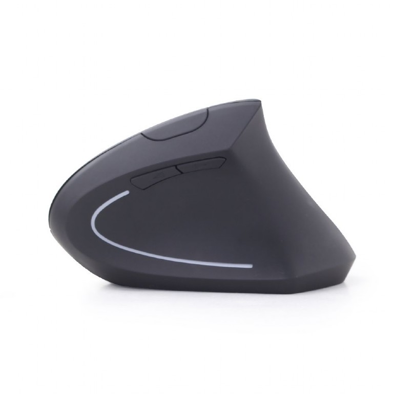 MOUSE GEMBIRD, PC sau NB, wireless, 2.4GHz, optic, 1600 dpi, butoane/scroll 6/1, ergonomic, negru, Cod Produs: MUSW-ERGO-01 [2]