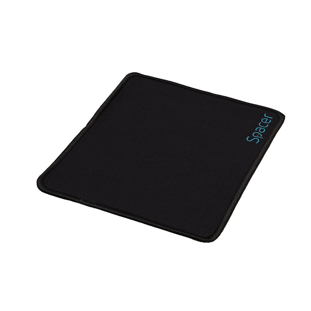 Mouse PAD - MousePAD SPACER, cauciuc si material textil, cusut pe margine, 220 x 180 x 2 mm, negru Cod Produs: SP-PAD-S