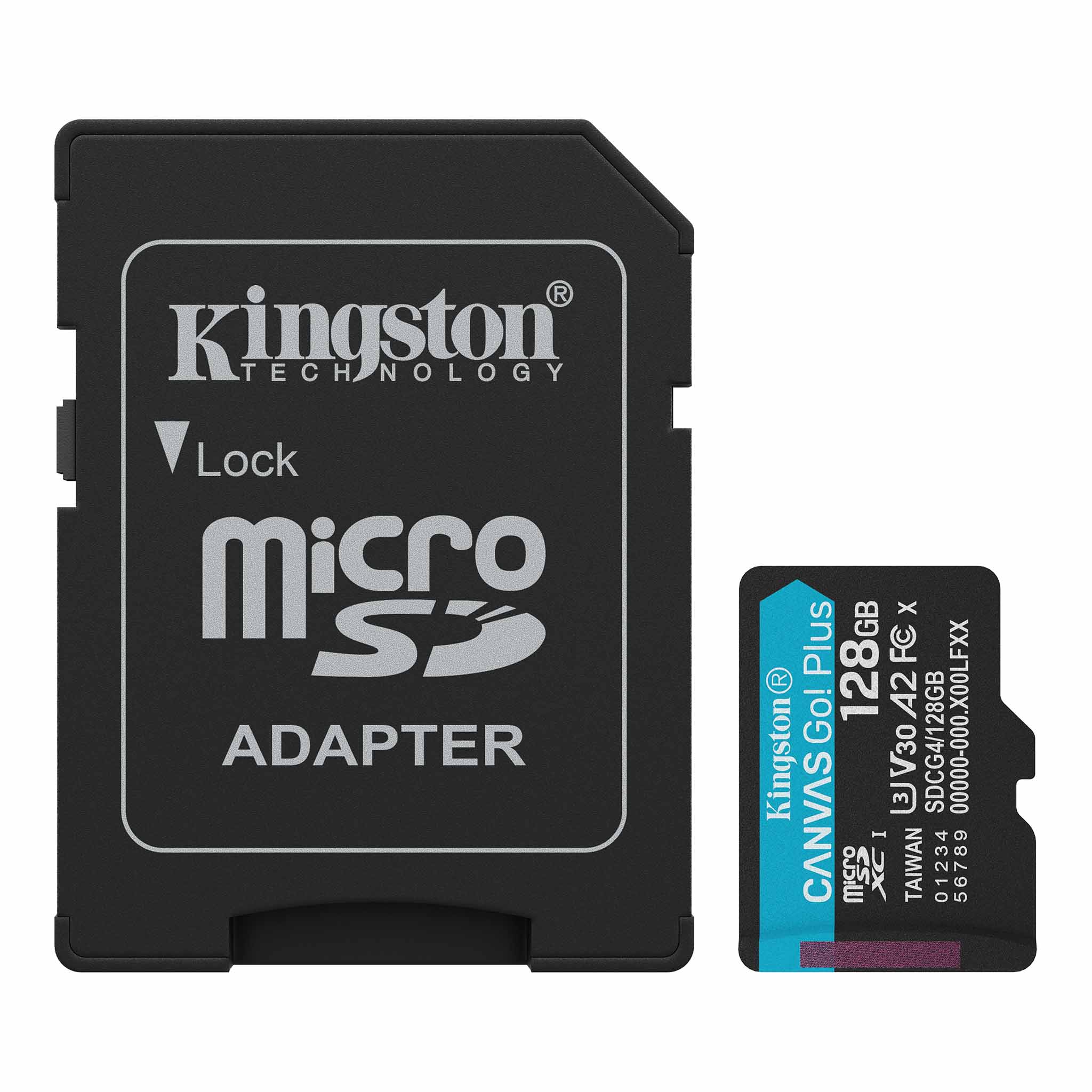 Electronice - KINGSTON 128GB microSDXC Canvas Go Plus Gen4 200MB/s A2 U3 V30 Card + Adapter Cod Produs: SDCG4/128GB