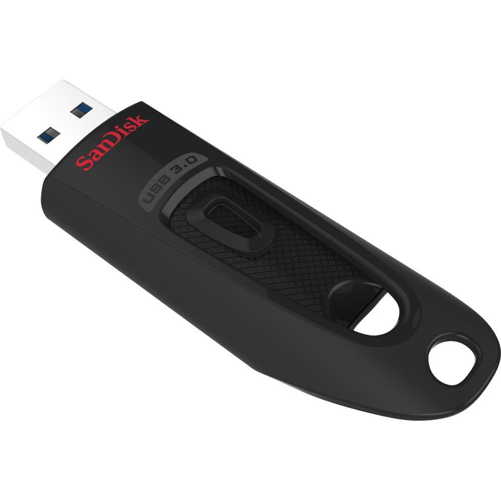 Electronice - MEMORIE USB 3.0 SANDISK 128 GB, retractabila, carcasa plastic, negru, Cod Produs: SDCZ48-128G-U46
