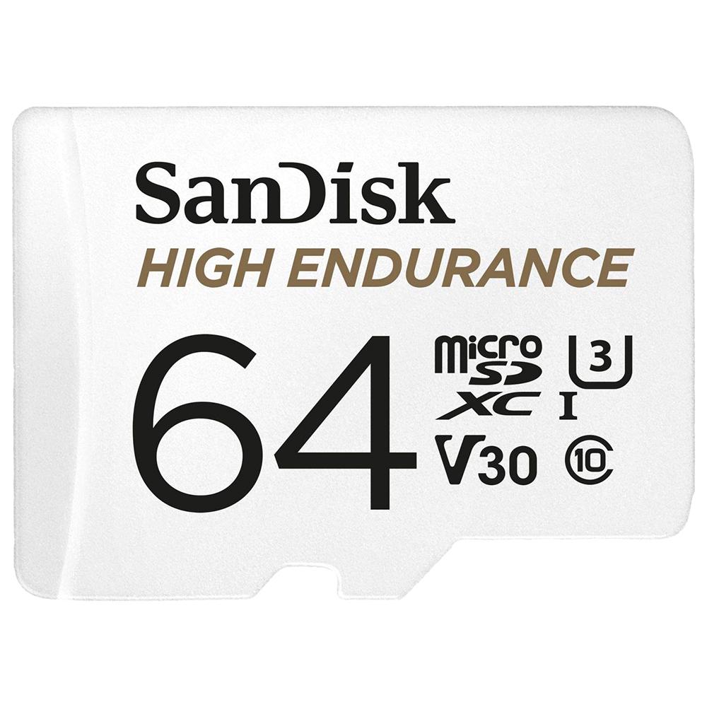 Electronice - CARD MicroSD SANDISK, 64 GB, MicroSDXC, clasa 10, standard UHS-I U3, Cod Produs: SDSQQNR-064G-GN6IA