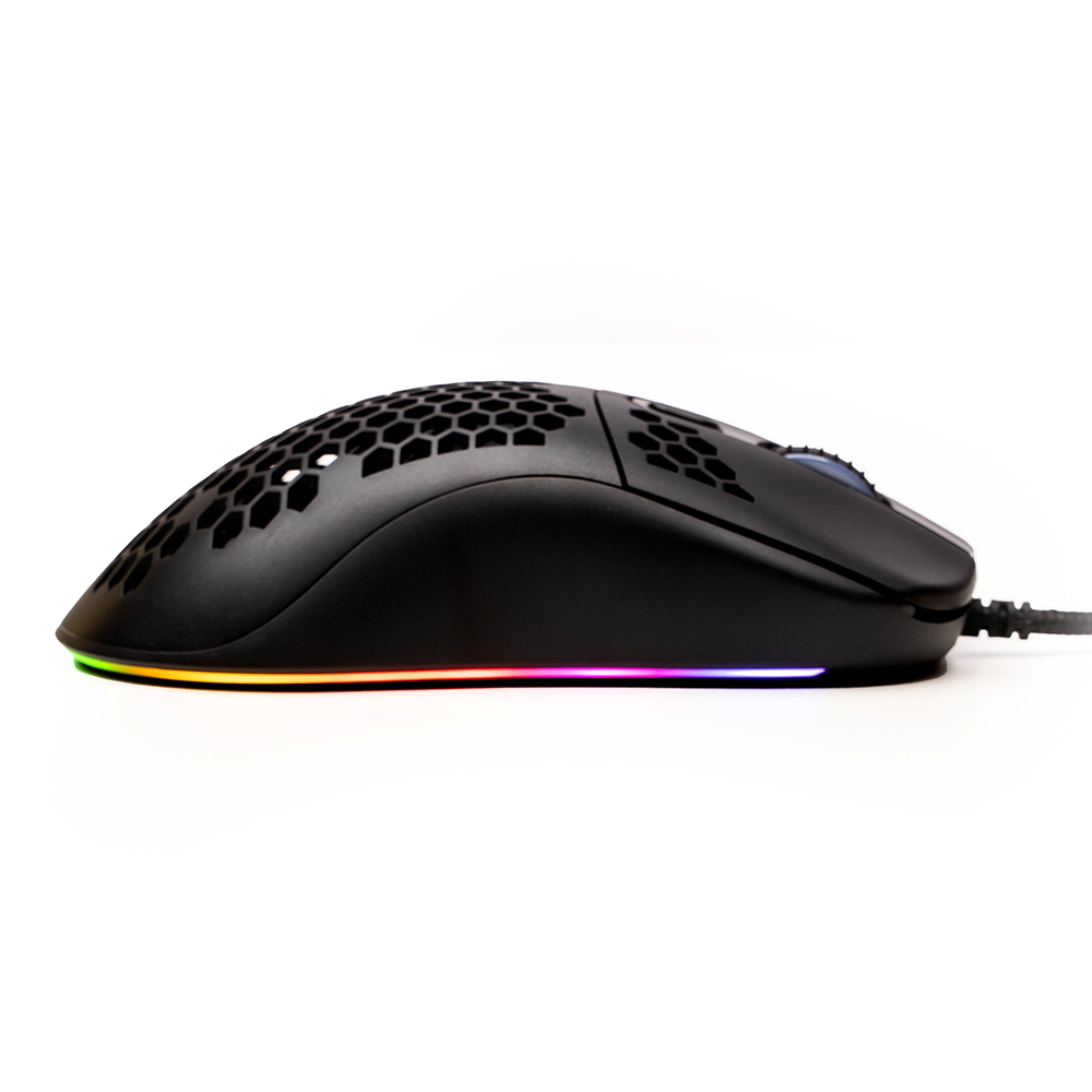 MOUSE Spacer - gaming, gaming, cu fir, USB, optic, 6.400 dpi, butoane/scroll 7/1, iluminare RGB, negru, Cod Produs: SPGM-ALIEN-LIGHT [9]