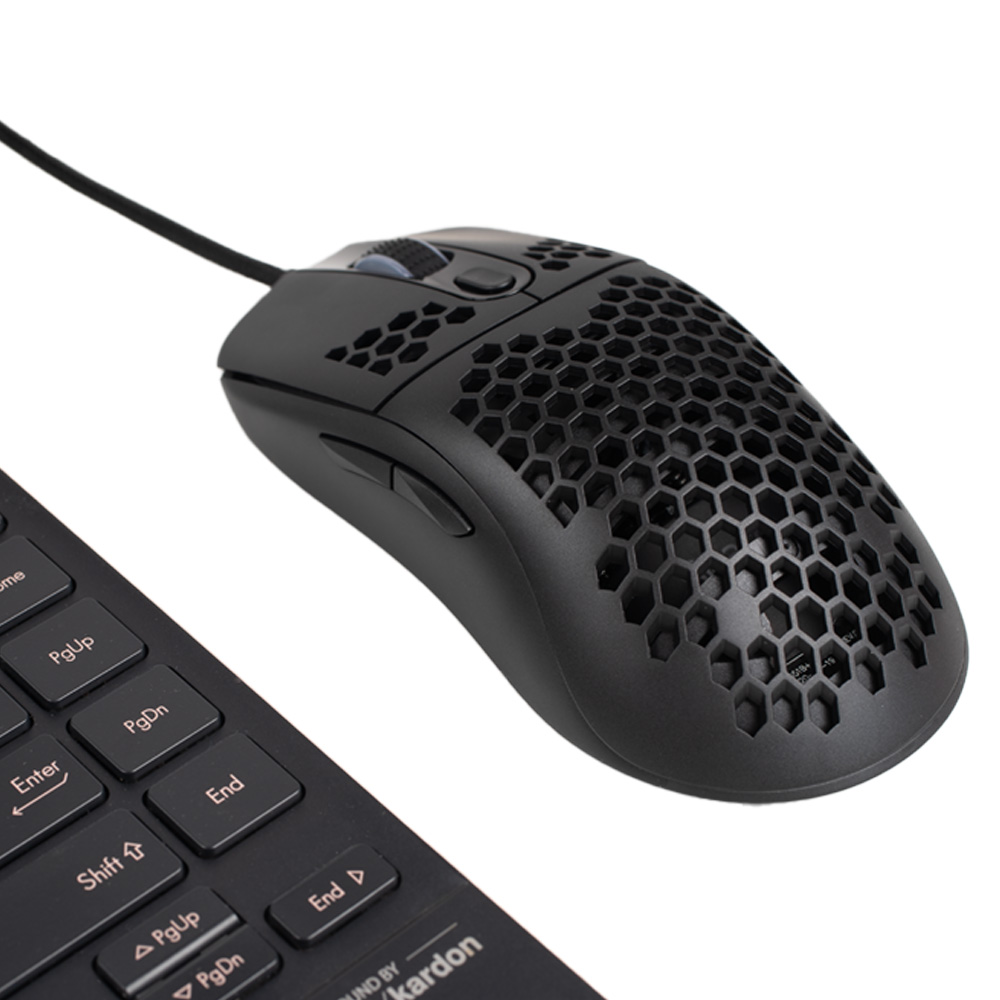 MOUSE Spacer - gaming, gaming, cu fir, USB, optic, 6.400 dpi, butoane/scroll 7/1, iluminare RGB, negru, Cod Produs: SPGM-ALIEN-LIGHT [10]