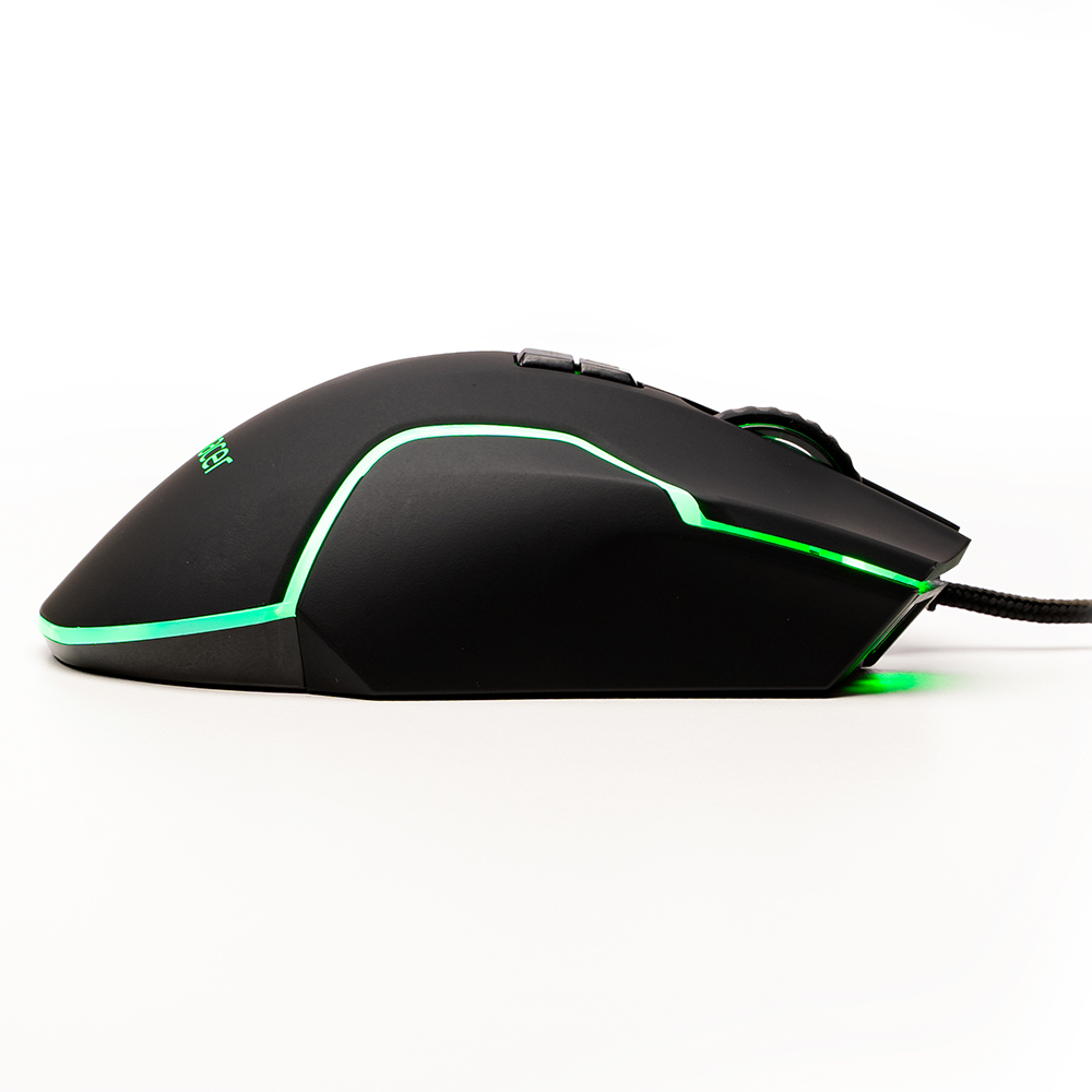 MOUSE Spacer - gaming, gaming, cu fir, USB, optic, 12.000 dpi, butoane/scroll 8/1, iluminare RGB, negru, Cod Produs: SPGM-ALIEN-RACE [3]