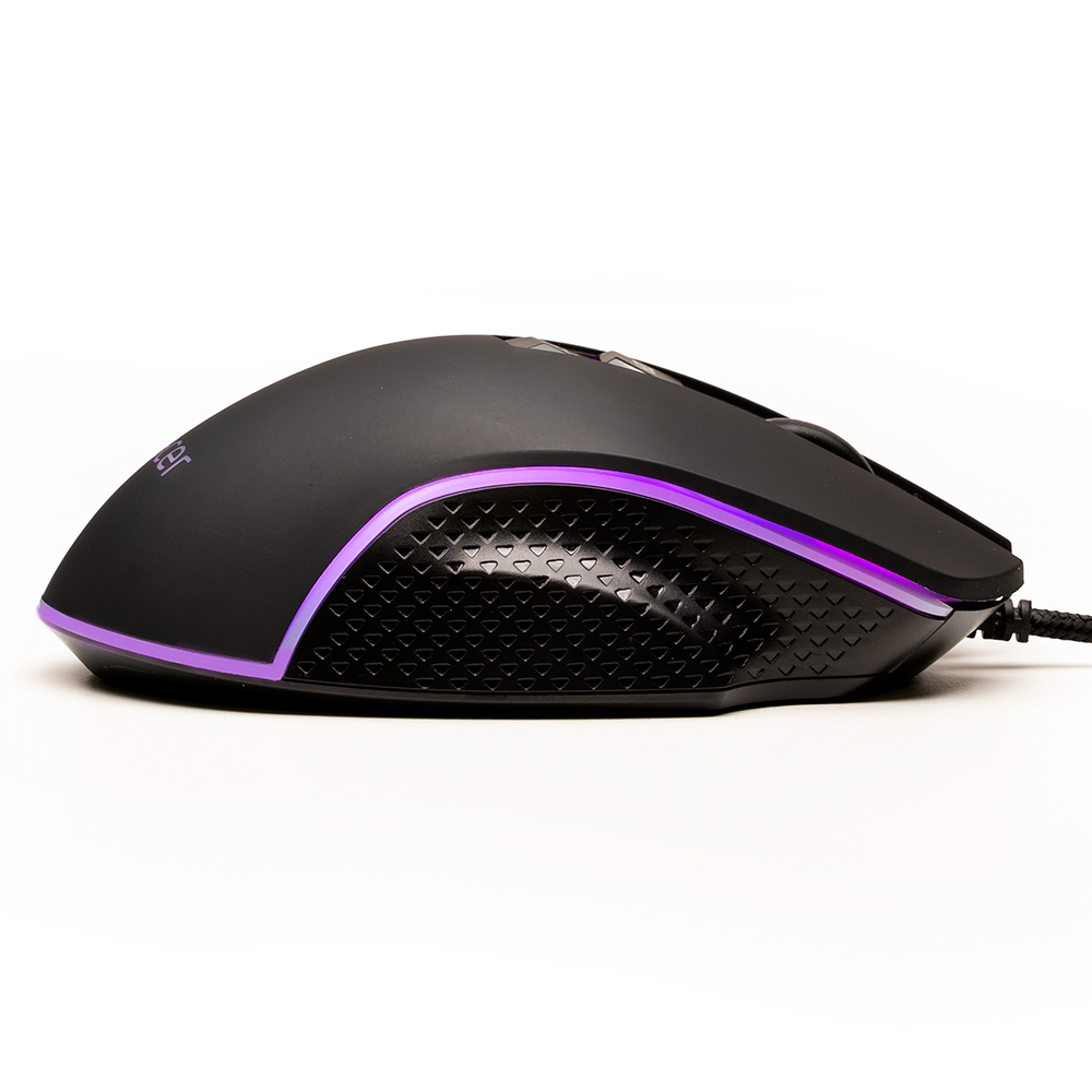 MOUSE Spacer - gaming, gaming, cu fir, USB, optic, 8.000 DPI, butoane/scroll 7/1, iluminare RGB, negru, Cod Produs: SPGM-PULSAR-SPEED [3]