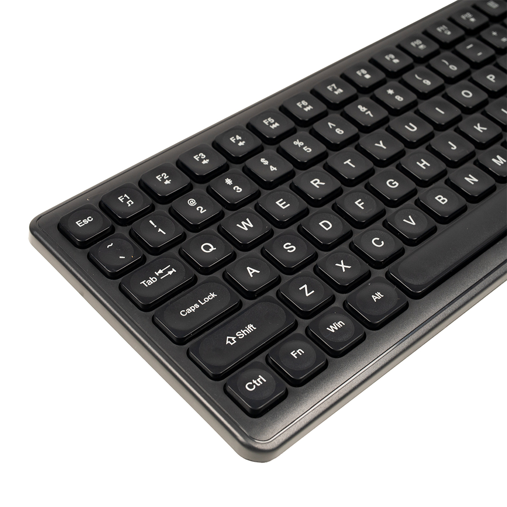 TASTATURA SPACER USB, 104 taste, silentioasa,  low profile fingertip keycap design,  black, Cod Produs: SPKB-LWP-03 [1]