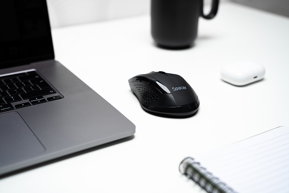 MOUSE  Spacer, PC sau NB, wireless, 2.4GHz, optic, 800/ 1200/1600 dpi, butoane/scroll 6/1, rezolutie selectabila, negru, Cod Produs: SPMO-291 [4]