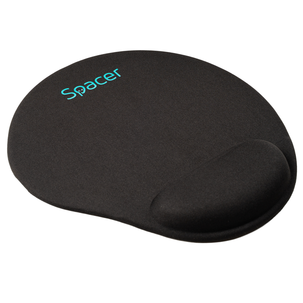 Electronice - MousePAD SPACER, suport incheietura cu gel, cauciuc si material textil, 240 x 220 mm, negru Cod Produs: SPMP-PAD-GEL-BK