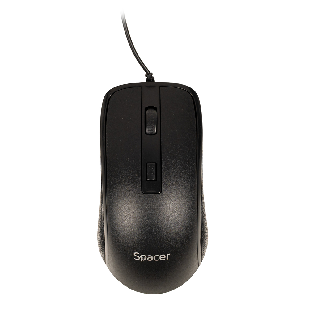 KIT wired  SPACER, tastatura cu fir  multimedia 104 taste (+ 9 taste multimedia) + mouse rezolutie max.1600dpi, 4 butoane, rotita scroll, black Cod Produs: SPOK-WD-02 [6]