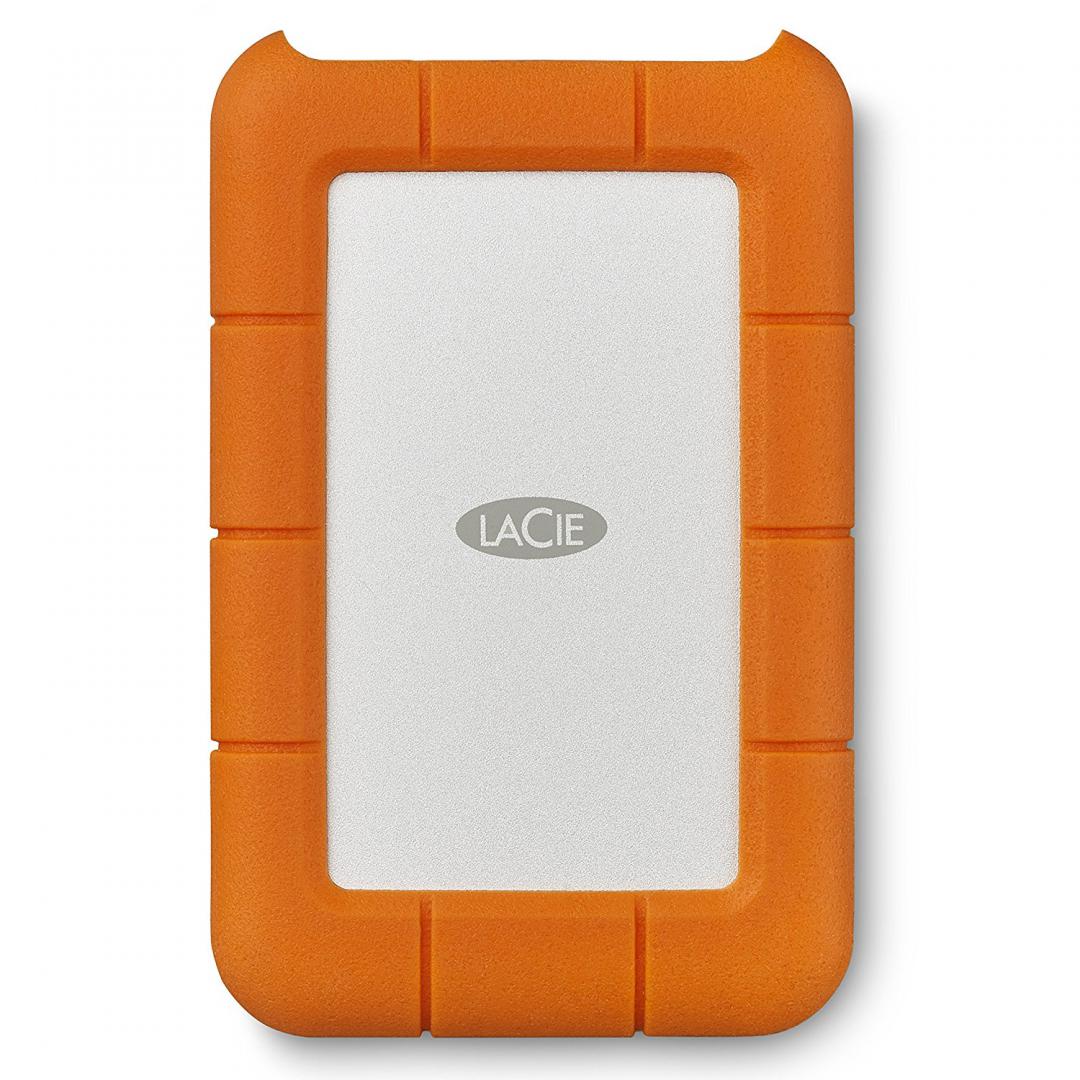 Electronice - HDD extern LACIE 2 TB, Rugged, 2.5 inch, USB 3.0, portocaliu/ argintiu, Cod Produs: STFR2000800
