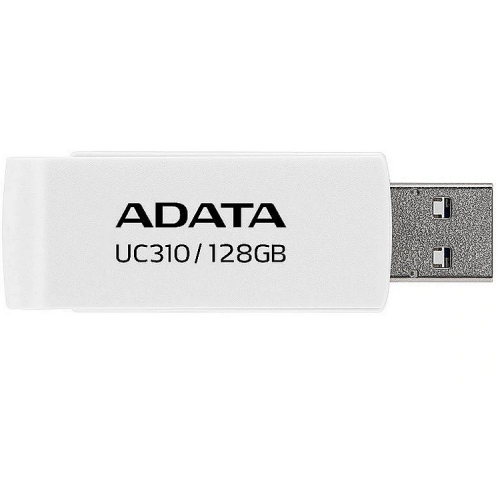 Electronice - MEMORIE USB 3.2 ADATA 128 GB, protectie slide laterala, carcasa plastic, alb, Cod Produs: UC310-128G-RWH