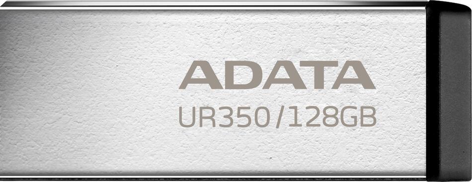 MEMORIE USB 3.2 ADATA 128 GB, carcasa metalica, gri, Cod Produs: UR350-128G-RSR/BK [1]