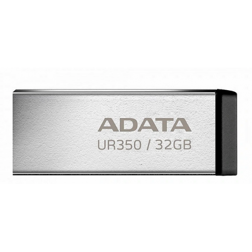 MEMORIE USB 3.2 ADATA 32 GB, carcasa metalica, gri, Cod Produs: UR350-32G-RSR/BK [1]