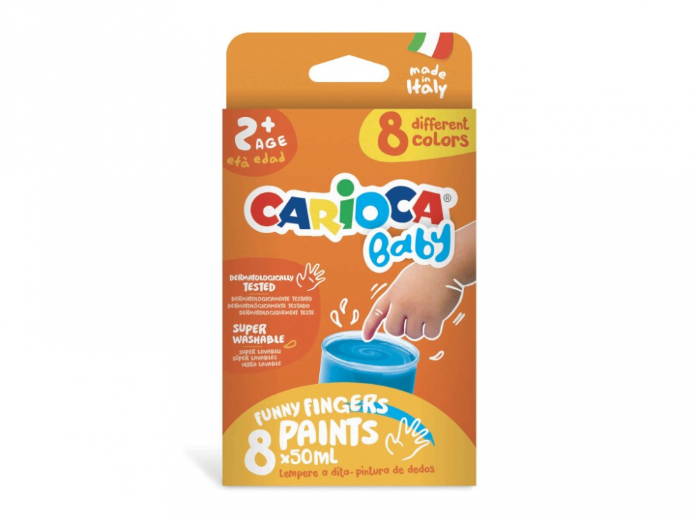 Acuarele Baby Finger Paint Carioca 8 x 50 ml [1]