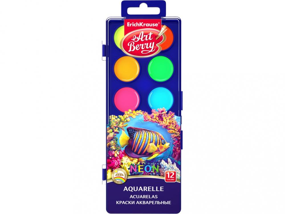 Acuarele Neon cu protectie UV EK ArtBerry 12/set [1]