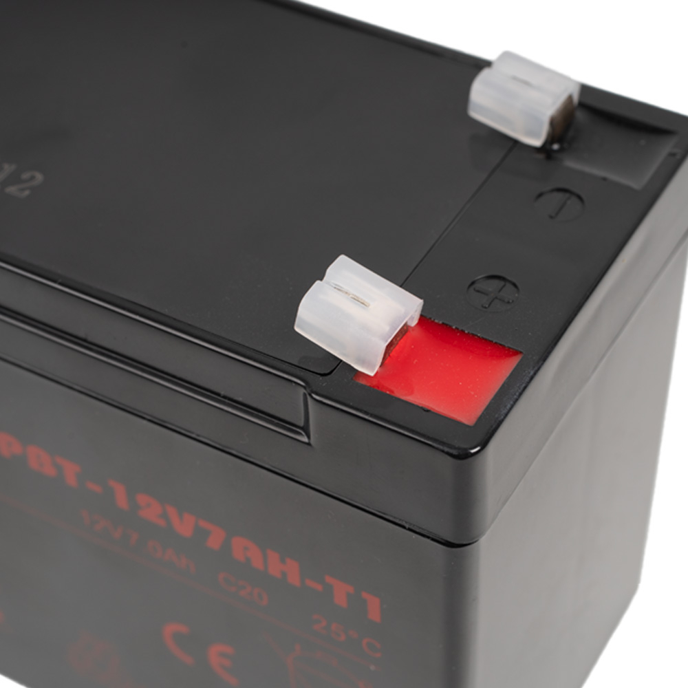 ACUMULATOR UPS SPACER 12V /  7Ah, dimensiuni: 151x66x96mm, inaltime+terminal: 102mm, terminal F1(T1), pt. sisteme de securitate, Cod Produs: SPBT-12V7AH-T1 [3]