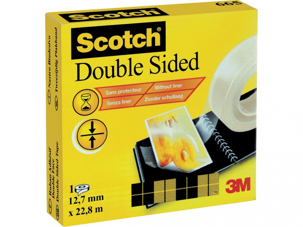 Banda dublu adeziva 12,7 mm x 22,8 m 3M Scotch [1]